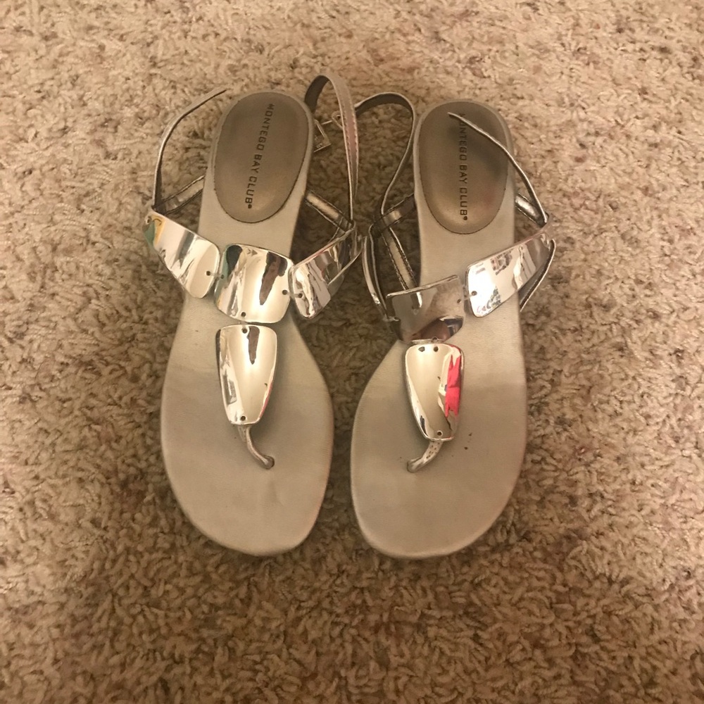 Silver heels